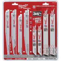 Jeu de lames de d&eacute;molition et &agrave; trait de scie &eacute;troit Sawzall R.M.G. Prévention