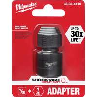 Shockwave Impact Driver Square to Hex Socket Adapter, Impact, 1/4" Drive, 1/2" Socket, 1.875" L R.M.G. Prévention