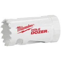 Scie-cloche Hole Dozer avec arbre, 1-1/8", Profondeur de la coupe 1-5/8", Bim&eacute;tal R.M.G. Prévention