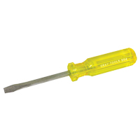 Slotted Screwdriver, 1/4", 8-1/4" L, Plastic Handle R.M.G. Prévention