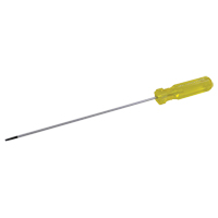 Electrician's Slotted Screwdriver, 1/8" Tip, Round, 6-1/2" L, Plastic Handle R.M.G. Prévention
