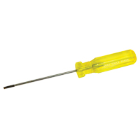 Electrician's Slotted Screwdriver, 1/8" Tip, Round, 7-1/4" L, Plastic Handle R.M.G. Prévention