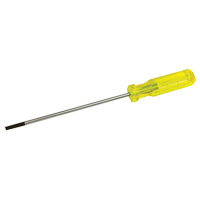 Electrician's Slotted Screwdriver, 3/16" Tip, Round, 9-1/2" L, Plastic Handle R.M.G. Prévention