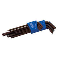 Long Arm Ball Hex Key Set, 9 Pcs., Metric R.M.G. Prévention