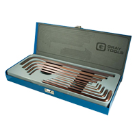 Extra Long Arm Hex Key Set, 10 Pcs., Imperial R.M.G. Prévention