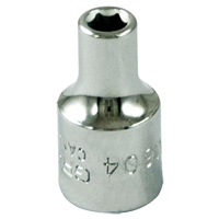 Socket, 4 mm, 1/4" Drive, 6 Points R.M.G. Prévention