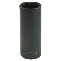Socket, Impact, 3/4", 3/8" Drive, 6 Points, Deep R.M.G. Prévention