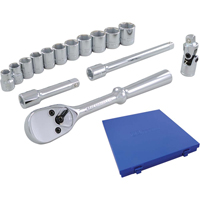 Socket & Attachment Set, 15 Pcs, 3/8" Drive Size R.M.G. Prévention