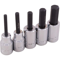 Jeu de douilles &agrave; t&ecirc;te hexagonale, Hexagonale, Prise 3/8", 5 mrcx R.M.G. Prévention