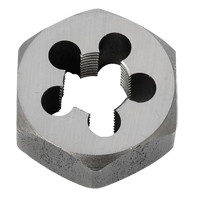 Hex Rethreading Die Nut, 1"/1-1/16" Dia., 3/8"-18 Thread, Carbon Steel/Chromium Steel R.M.G. Prévention