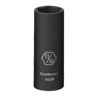 Socket, Impact, 5/16", 3/8" Drive, 6 Points, Deep R.M.G. Prévention