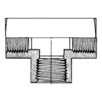 Raccord En T&eacute; Femelle, Laiton, 1/8" R.M.G. Prévention