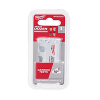 Scie avec dents au carbure Hole Dozer, 1", Profondeur de la coupe 1-3/5", Carbure R.M.G. Prévention