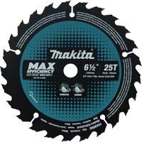 Lame de scie circulaire efficacit&eacute; maximale, 6-1/2", 25 dents, Pour Stratifi&eacute;/Bois R.M.G. Prévention