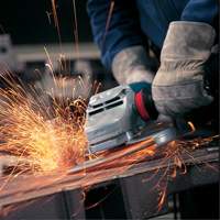 Large Angle Grinder with Rat Tail Handle, 7", 120 V, 15 A, 6500 RPM R.M.G. Prévention