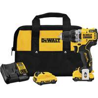 Trousse de perceuse-visseuse avec moteur sans brosse Xtreme, Lithium-ion, 12 V, Mandrin 3/8", Couple 250 UWO R.M.G. Prévention