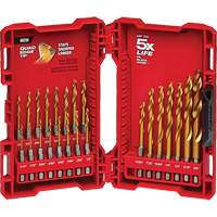 Shockwave Impact Duty Drill Bit Set, 23 Pieces, Titanium R.M.G. Prévention