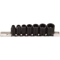 Jeu de douilles magn&eacute;tiques, 7 Mcx, Chocs, Prise de 1/4" R.M.G. Prévention