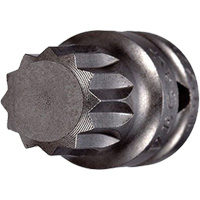 Embout &agrave; ins&eacute;rer, Triple carr&eacute;, 5 x 3/4" lo, Prise 1/4" R.M.G. Prévention