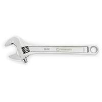 Adjustable Wrench, 12" L, 1-1/2" Max Width, Chrome R.M.G. Prévention