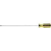 100 PLUS&reg; Extra-Light Cabinet Tip Screwdriver, 1/8" Tip, Round, 6-5/8" L, Plastic Handle R.M.G. Prévention