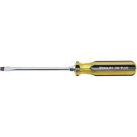 100 PLUS&reg; Standard Slotted Tip Screwdriver, 5/16" Tip, Round, 11" L, Plastic Handle R.M.G. Prévention
