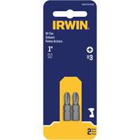 Embouts de tournevis &agrave; ins&eacute;rer, Phillips, #3, Prise 1/4" R.M.G. Prévention