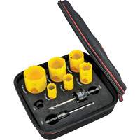 Deep Cut Hole Saw Kit, 9 Pieces R.M.G. Prévention