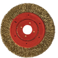 No Throw Partial Encapsulated Wire Wheel, 3" Dia., 0.012" Fill, 1/4" Arbor R.M.G. Prévention