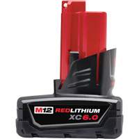 M12 Redlithium XC6.0 Battery, Lithium-Ion, 12 V, 6 Ah R.M.G. Prévention