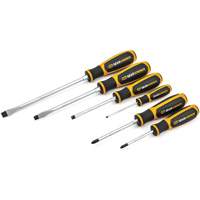 Phillips&reg;/Slotted Dual Material Screwdriver Set, 6 Pcs. R.M.G. Prévention