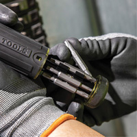 15-in-1 Multi-Bit Ratcheting Screwdriver, 8-3/4" L, Cushion Grip Handle R.M.G. Prévention