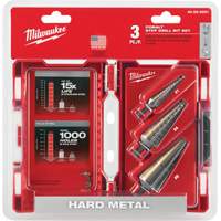 Step Drill Bit Set, 3 Pieces, High Speed Cobalt R.M.G. Prévention