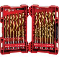 Shockwave Red Helix Drill Bit Set, 29 Pieces, Titanium R.M.G. Prévention