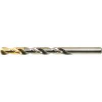 Foret court &agrave; pointe en nitrure de titane DRILLCO, Acier rapide, 1/16", 1-7/8" lo, 7/8" Cannelure, 135° Angle R.M.G. Prévention