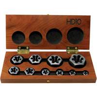 Drillco&reg; Hex Threading Die Set, 10 Pieces R.M.G. Prévention
