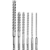 MX4 4-Cutter Rotary Hammer Drill Bit Kit, 6 Pieces, Carbide R.M.G. Prévention