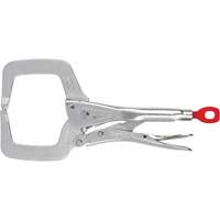 Torque Lock Locking Pliers with Regular Jaws, 11" Length, C-Clamp R.M.G. Prévention