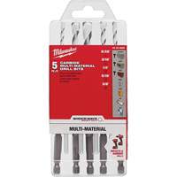 Shockwave Multi-Material Drill Bit Set, 5 Pieces, Carbide R.M.G. Prévention