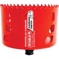 Scie cloche pour bois et m&eacute;tal, 4", Profondeur de la coupe 2-3/8", Carbure R.M.G. Prévention