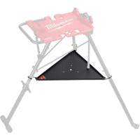 Tablette inf&eacute;rieure pour tr&eacute;pied de nivellement de 6 po avec &eacute;tau &agrave; chaîne R.M.G. Prévention