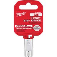 Prise SAE avec c&ocirc;t&eacute;s Four Flats, 11/32", Prise 3/8", 6 pans R.M.G. Prévention