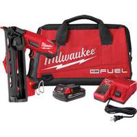 M18 Fuel 16 Gauge Angled Finish Nailer Kit, 18 V, Lithium-Ion R.M.G. Prévention