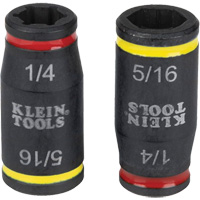 3-in-1 Impact Flip Socket Set, Hex, 1/4" Drive, 3 Pcs R.M.G. Prévention