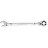 90-Tooth Reversible Ratcheting Wrench, 12 Point, 1/2", Chrome/Polished Finish R.M.G. Prévention