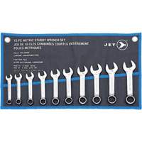 SCWS-10M Stubby Wrench Sets, Combination, 10 Pieces, Metric R.M.G. Prévention
