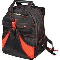 Deluxe Tool Backpack, Black/Red, Ballistic/Polyester R.M.G. Prévention