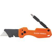 Folding Utility Knife With Driver, 1" Blade, Steel Blade, Plastic Handle R.M.G. Prévention