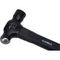 Marteau &agrave; panne ronde, Poids de la t&ecirc;te 24 oz, Face Ordinaire, Prise Fibre de verre R.M.G. Prévention