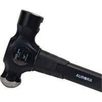 Marteau &agrave; panne ronde, Poids de la t&ecirc;te 40 oz, Face Ordinaire, Prise Fibre de verre R.M.G. Prévention